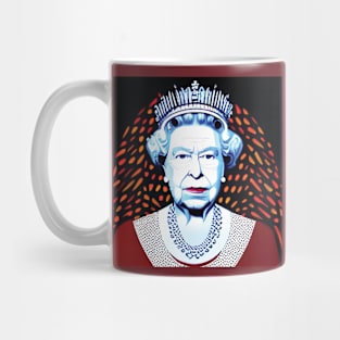 Queen Elizabeth II - Pop Art Dots Mug